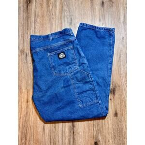 Polar King by Key Flannel Lined Carpenter Jeans Mens 46x32 Workwear